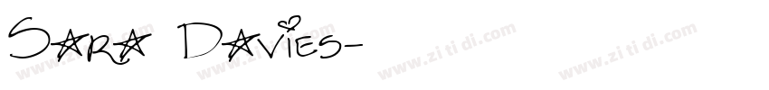 Sara Davies字体转换